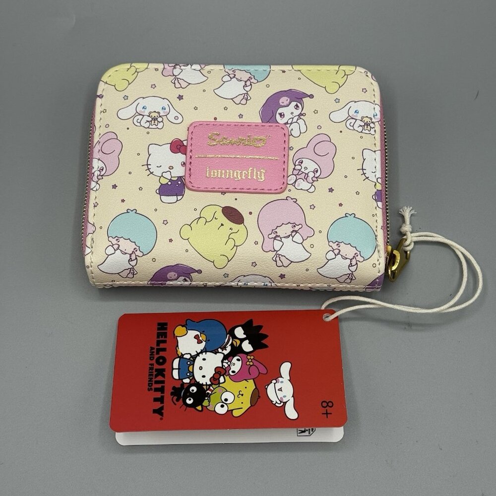 Loungefly Hello Kitty And Friends Missing You Mini Zipper Wallet NEW
